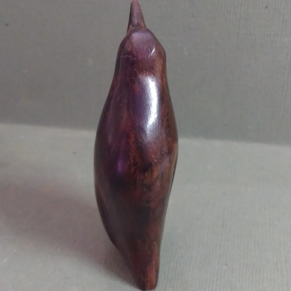 Wood penguin figurine